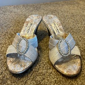 Dezario silver heels